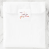 Small Business Thank You Stickers スクエアシール (バッグ)