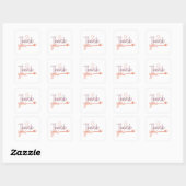 Small Business Thank You Stickers スクエアシール (シート)