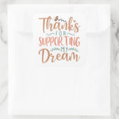 Small Business Thank You Stickers スクエアシール (バッグ)