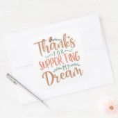 Small Business Thank You Stickers スクエアシール (封筒)