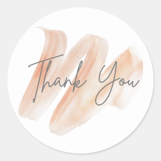 Small Business Thank You Stickers ラウンドシール (正面)