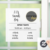 SMALL BUSINESS TRADING HOURSロゴ ウィンドウサイン (ホーム)