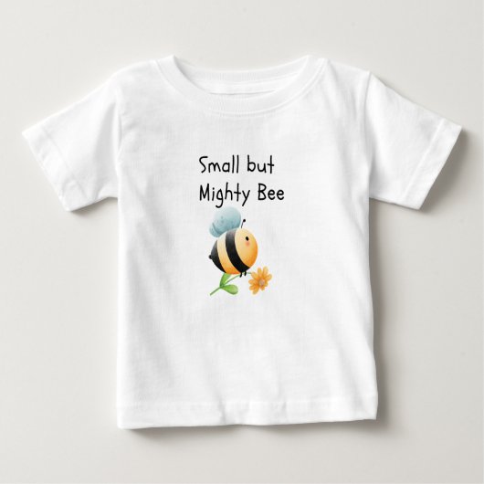 Small but mighty bee ベビーTシャツ (正面)