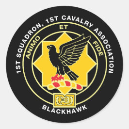 Small Cav Associationステッカー1.5インチ ラウンドシール