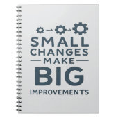 Small Changes Make Big Improvements Kaizen culture ノートブック (正面)