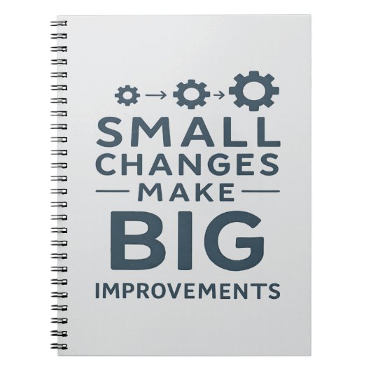Small Changes Make Big Improvements Kaizen culture ノートブック (正面)