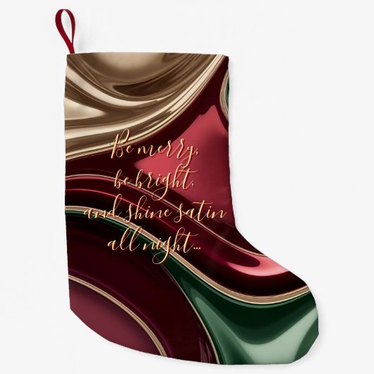 Small Christmas stocking in stylish graphic スモールクリスマスストッキング (正面)
