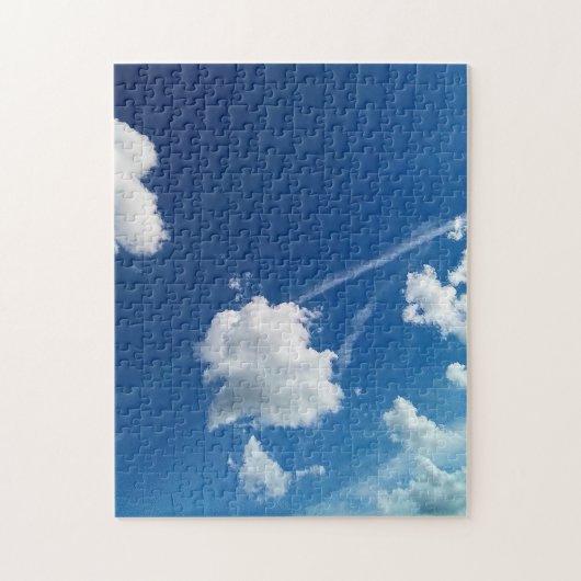 Small clouds, in the light - Photograph  ジグソーパズル (縦)