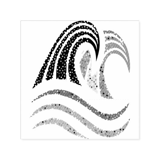 Small Colorful Waves Patterns セルフインキングスタンプ (デザイン)