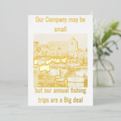 "Small Company Annual魚釣りトリップ"フラットフォイルカード 箔シーズンカード (立ち正面)