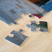 Small Cozy House Puzzle with Blue Windows and Flow ジグソーパズル (側面)