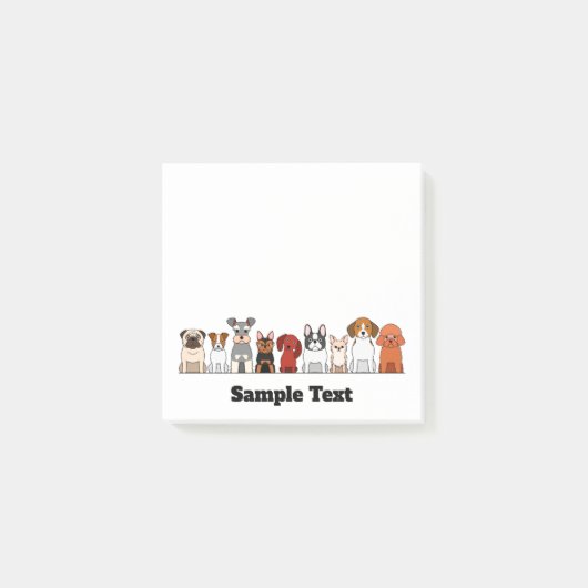 small dogs border postit ポストイット (正面)