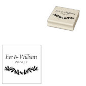 Small Dragonfly with Branches and leaves design ラバースタンプ (押印)