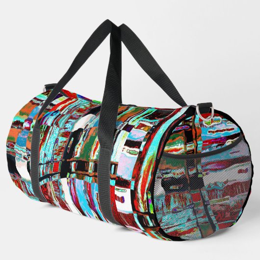Small Duffel Bag – Collapse Reflection Abstract  ダッフルバッグ (右コーナー)