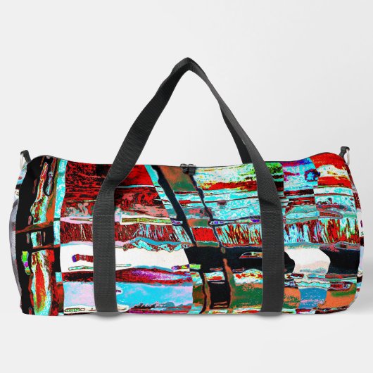 Small Duffel Bag – Collapse Reflection Abstract  ダッフルバッグ (裏面)