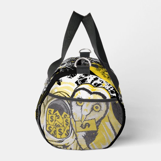 Small Duffel Bag – Owl Wisdom Night Sky Design ダッフルバッグ (右)