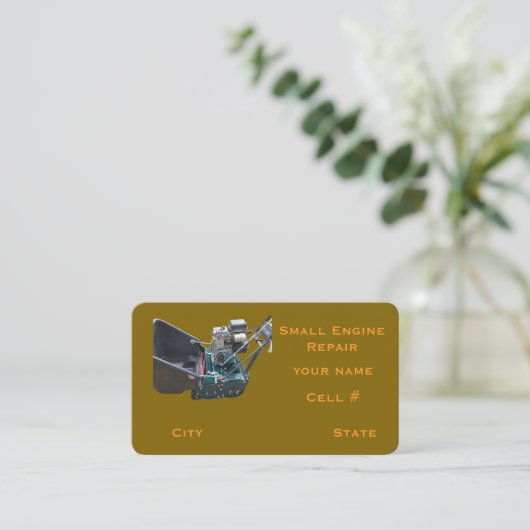Small engine Business Card 名刺 (スタンド正面)