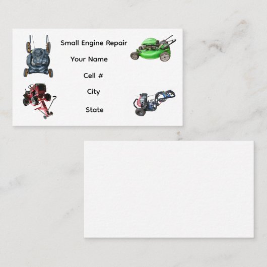 Small Engine Repair 名刺 (正面/裏面)