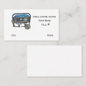 Small Engine Repair Business Card 名刺 (正面/裏面)