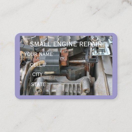 Small Engine Repair Business Card 名刺 (正面)
