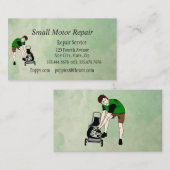 Small Engine Repair Custom Business Cards 名刺 (正面/裏面)