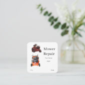 Small Engine Riding Mower Business Card スクエア名刺 (スタンド正面)
