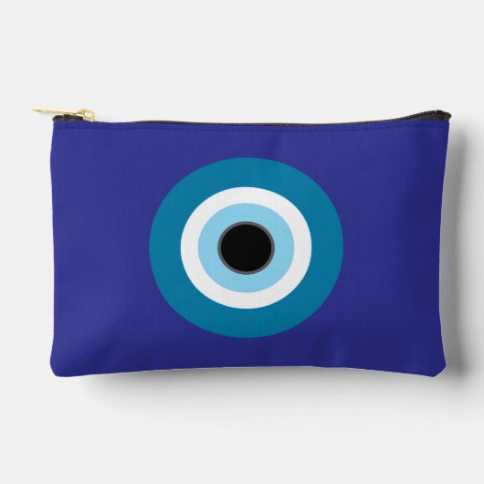 Small Evil Eye Zippered Bag アクセサリーポーチ (正面)