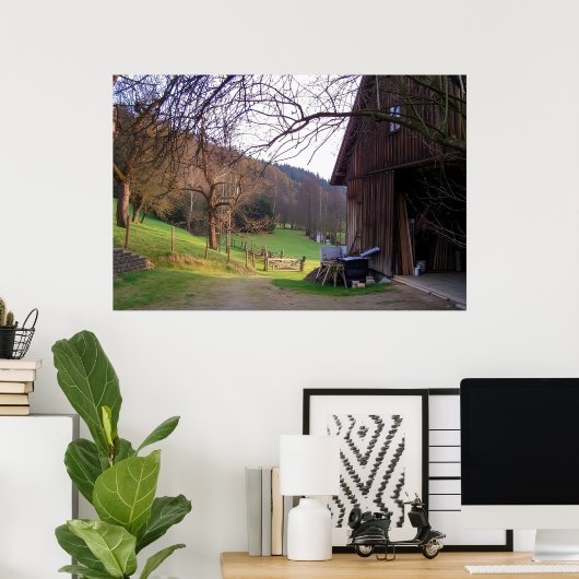 Small Farm in Germany ポスター (ホームオフィス)