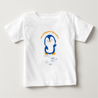 small flippers, big smiles ベビーTシャツ