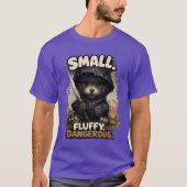 Small Fluffy Dangerous Cute Grim Reaper Puppy Tシャツ (正面)