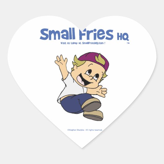 Small Fries HQ Albertステッカーハート ハートシール (正面)
