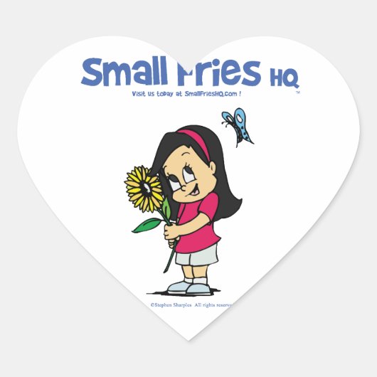 Small Fries HQ Beckyステッカーハート ハートシール (正面)