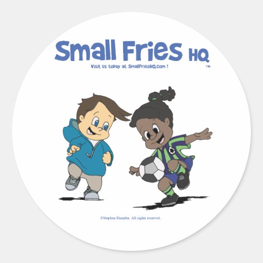 Small Fries HQ Danny and Delores Sticker Round ラウンドシール (正面)