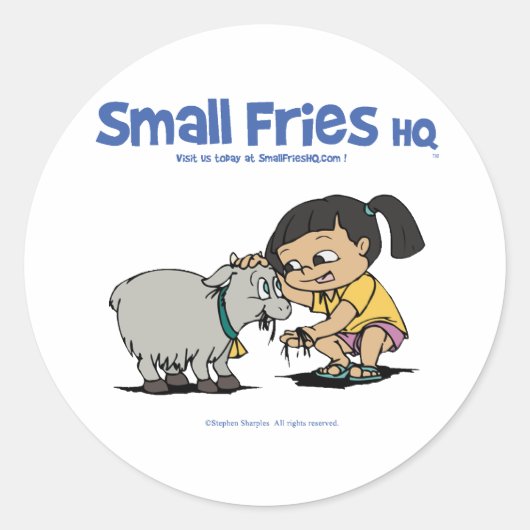 Small Fries HQ Junebugシールラウンド ラウンドシール (正面)
