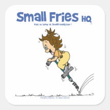 Small Fries HQ KathyステッカーSq