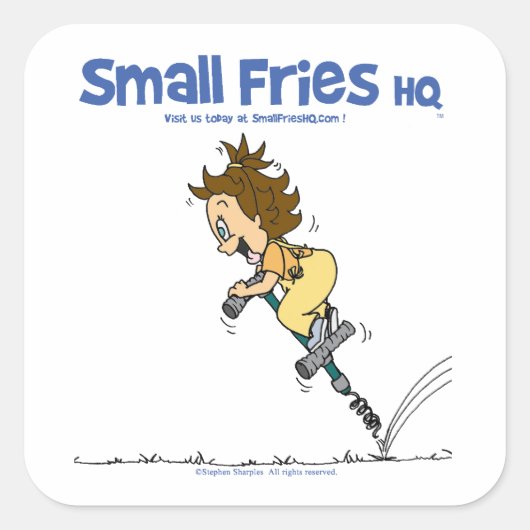 Small Fries HQ KathyステッカーSq スクエアシール (正面)