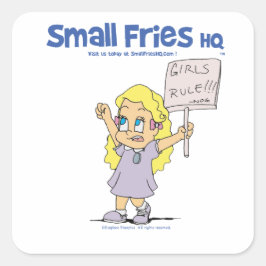 Small Fries HQ Opheliaステッカースクエア スクエアシール
