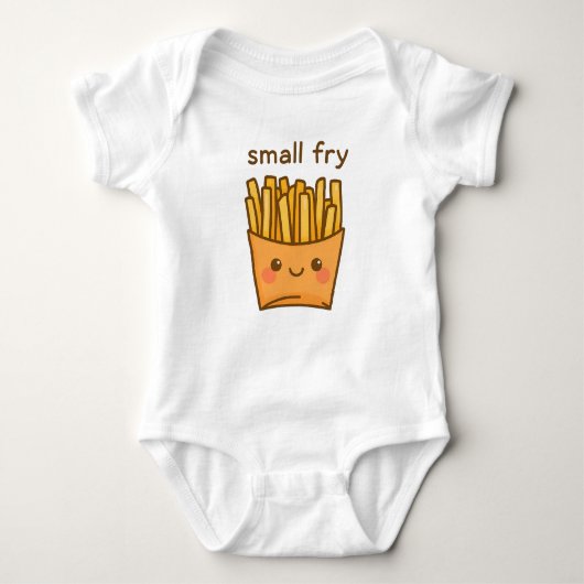 Small Fry – Cute Kawaii French Fry Baby Bodysuit ベビーボディスーツ (正面)