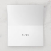 Small Fun Santa Card for Christmas Gifts  プレイスカード (内部開封)