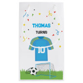 Small Gift Bag Soccer Sport Birthday スモールペーパーバッグ (裏面)