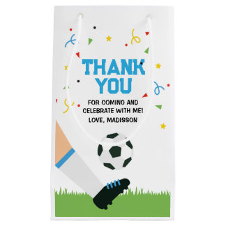 Small Gift Bag Soccer Sport Birthday スモールペーパーバッグ