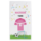 Small Gift Bag Soccer Sport Birthday スモールペーパーバッグ (裏面)