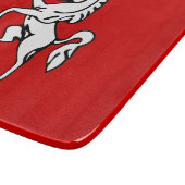 Small glass cutting board with flag of Kent County カッティングボード (角)