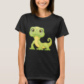 Small Green Lizard Iguana Reptiles Tシャツ (正面)