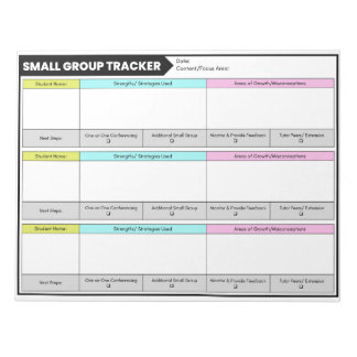 Small Group Trackerの受講者観察先生 ノートパッド