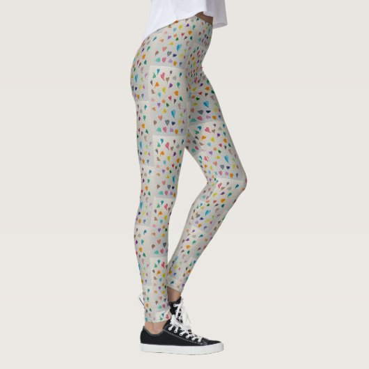 Small Hearts Tile Leggings  レギンス (右)