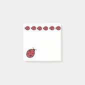 Small Ladybugs Notepad Post It Notes Gift ポストイット (正面)