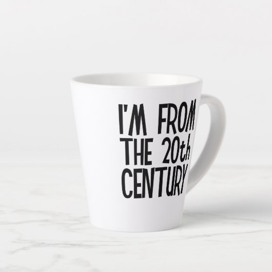 Small Latte Mug - I'm From The 20th Century カフェラテマグ (右アングル)