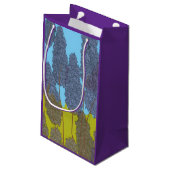 Small Lavender Gift Bag スモールペーパーバッグ (裏面アングル)