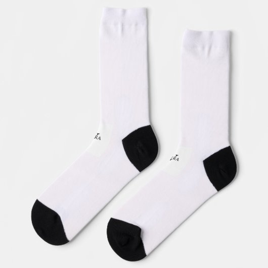 small logo printed socks ソックス (左)